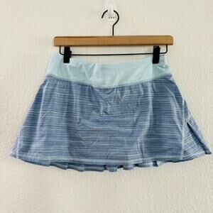 Lululemon Run Pace Setter Skirt Skort Blue Size 6